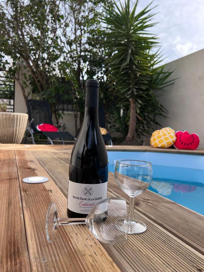 Charmante maison Climatisée avec piscine au Calme à Carcasona Exterior foto